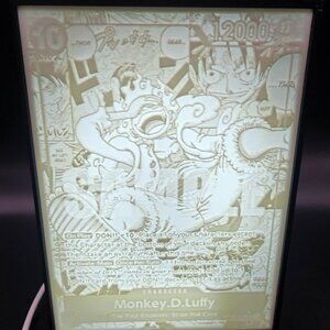 OP-5-119 Luffy One Piece Manga Lithophane Box 7x5.5x2 inches!
